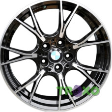 Replica YX118 8x18 5x120 ET30 DIA72.6 Black
